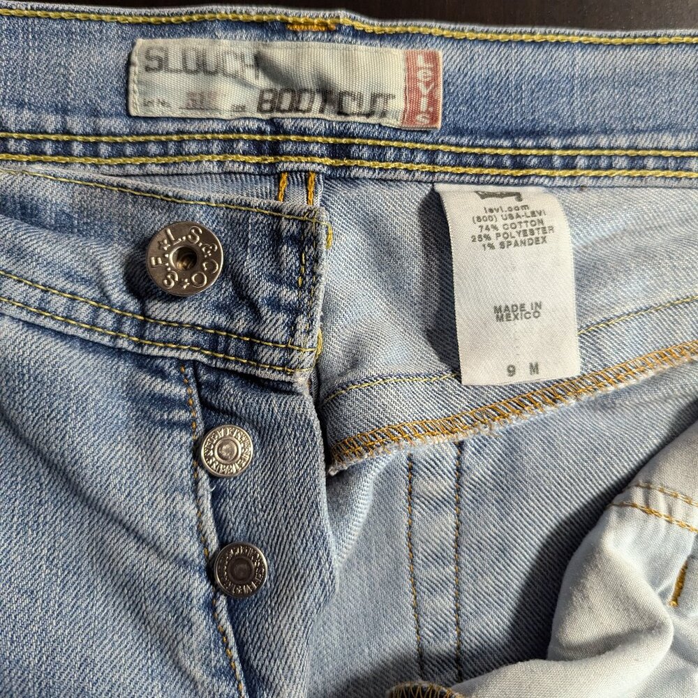 Vintage Levi's Slouch Boot Cut 518 Jeans, Size 9M - Picture 3 of 9